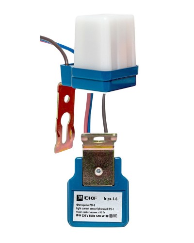 Фотореле PS-1 6А 1200Вт IP44 (fr-ps-1-6). Фотореле. EKF в Нижневартовске