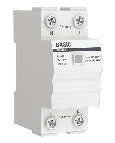 RVb-40A Basic (rvb-40a). Реле напряжения. EKF в Нижневартовске