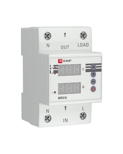 MRVA 50A PROxima (MRVA-50A). Реле напряжения и тока с дисплеем. EKF в Нижневартовске