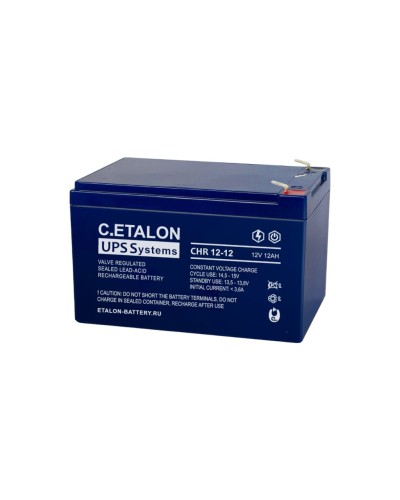 C.ETALON CHR 12-12. Аккумулятор герметичный свинцово-кислотный. ETALON в Нижневартовске