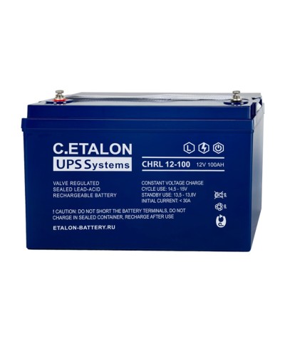 C.ETALON CHRL 12-100. Аккумулятор герметичный свинцово-кислотный. ETALON в Нижневартовске