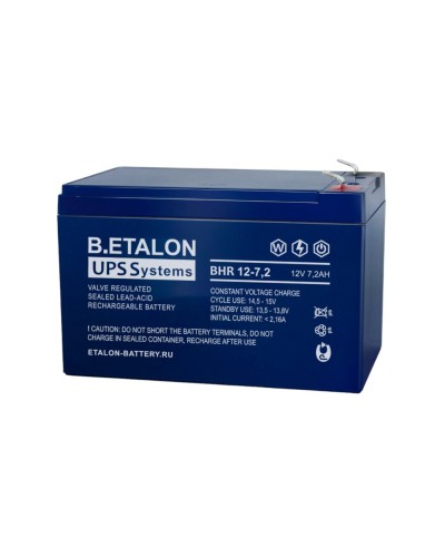 B.ETALON BHR 12-7,2. Аккумулятор герметичный свинцово-кислотный. ETALON в Нижневартовске