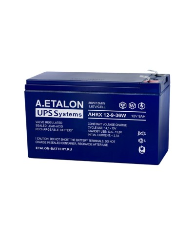 A.ETALON AHRX 12-9-36W. Аккумулятор герметичный свинцово-кислотный. ETALON в Нижневартовске