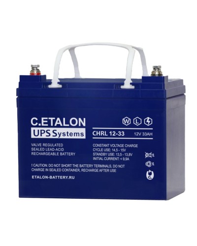 C.ETALON CHRL 12-33. Аккумулятор герметичный свинцово-кислотный. ETALON в Нижневартовске