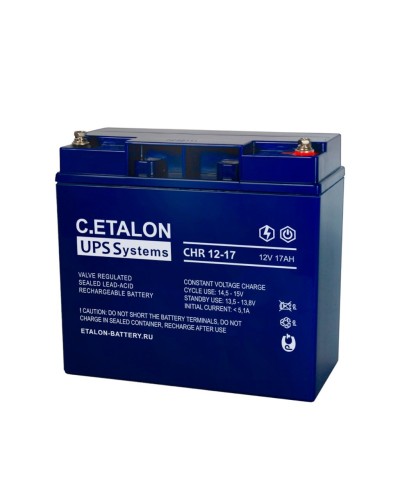 C.ETALON CHR 12-17. Аккумулятор герметичный свинцово-кислотный. ETALON в Нижневартовске