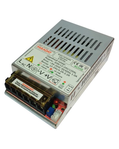 50W/12-24V/120AL. Импульсный блок питания. FARADAY в Нижневартовске