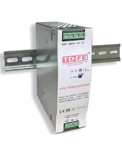 UPS 75W/24V/DIN. Блок бесперебойного питания. FARADAY в Нижневартовске