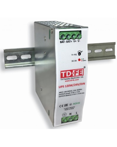 UPS 120W/24V/DIN. Блок бесперебойного питания. FARADAY в Нижневартовске