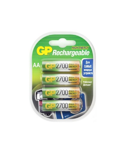 GP 270AAHC AA (GP 270AAHC-2DECRC4), упак. 4 шт.. Перезаряжаемые аккумуляторы. GP Batteries в Нижневартовске