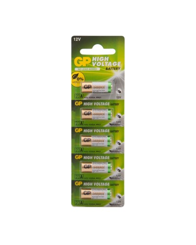 GP 23AF (GP 23AF-2C5), упак. 5 шт. БЛИСТЕР. Высоковольтные батарейки 12В. GP Batteries в Нижневартовске