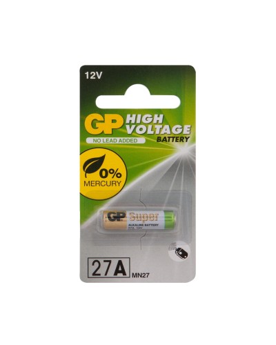 GP 27AF (GP 27AFRA-2C1), БЛИСТЕР. Высоковольтная батарейка 12В. GP Batteries в Нижневартовске