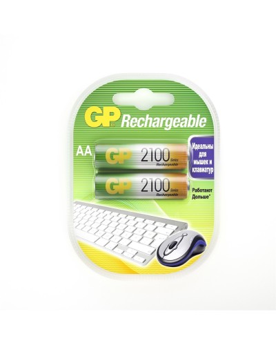 GP 210AAHC AA (GP 210AAHC-2DECRC2), упак. 2 шт.. Перезаряжаемые аккумуляторы. GP Batteries в Нижневартовске