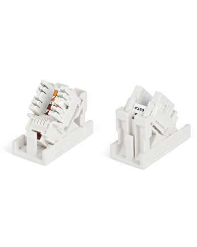 SIP2K-C6-M45-22.5. Вставка 45x22,5 с наклонным модулем RJ-45 категории 6. Hyperline в Нижневартовске