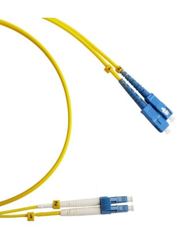 FC-D2-9-LC/UR-SC/UR-H-2M-LSZH-YL. Патч-корд волоконно-оптический LC/UPC-SC/UPC. Hyperline в Нижневартовске
