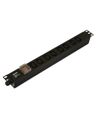 SHE19-8IEC-S-CB. Блок розеток 19. Hyperline в Нижневартовске