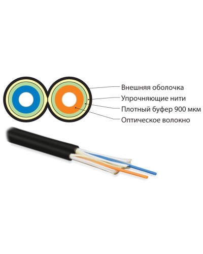FO-D3-IN-50-2-LSZH-BK. Кабель волоконно-оптический многомодовый. Hyperline в Нижневартовске