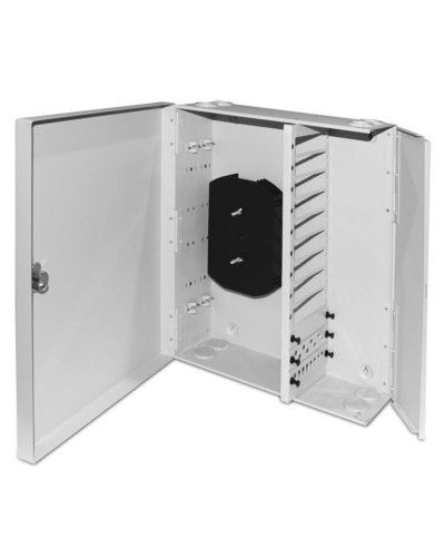 FO-WBX-12xSLT-W140H42-96UN-GY. Кросс оптический настенный. Hyperline в Нижневартовске