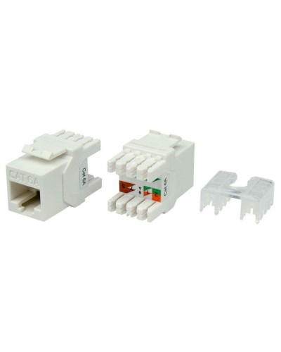 KJ8-8P8C-C6A-180-WH. Вставка Keystone Jack RJ-45. Hyperline в Нижневартовске