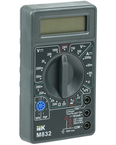 Мультиметр цифровой Universal M832 (TMD-2S-832). Мультиметр цифровой. IEK в Нижневартовске