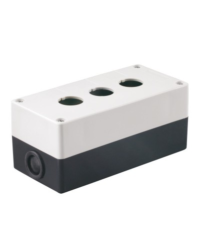 Корпус КП103 для кнопок 3 места белый (BKP10-3-K01). Корпус для кнопочных постов. IEK в Нижневартовске
