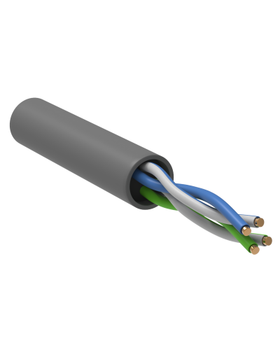 GENERICA U/UTP 5E 24AWG 2PR PVC серый (BC1-C5E02-111-100-R-G). Кабель «витая пара» (LAN) для структурированных систем связи. IEK в Нижневартовске