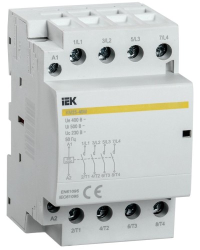 Контактор модульный КМ25-40М AC/DC (MKK21-25-40). Контактор модульный. IEK в Нижневартовске