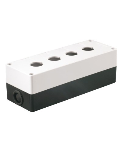 Корпус КП104 для кнопок 4 места белый (BKP10-4-K01). Корпус для кнопочных постов. IEK в Нижневартовске