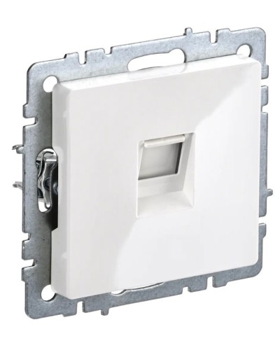 Розетка RJ45 РК10-БрБ кат.5E, белая BRITE (BR-K10-1-K01). Розетка компьютерная. IEK в Нижневартовске