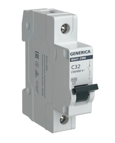 GENERICA ВА47-29М 1P C 32А 4,5кА (MVA21-1-032-C-G). Автоматический выключатель. IEK в Нижневартовске