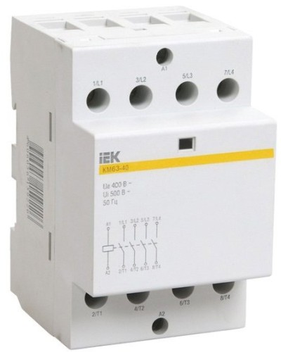 Контактор модульный КМ63-40 AC/DC (MKK21-63-40). Контактор модульный. IEK в Нижневартовске