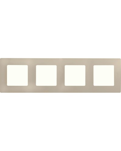 Рамка 4 поста ETIKA, слоновая кость (672514). Рамка. LegranD в Нижневартовске