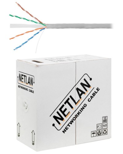 U/UTP 4pair, Cat6, Solid, In, PVC (EC-UU004-6-PVC-GY). Кабель «витая пара» (LAN) для структурированных систем связи. NETLAN в Нижневартовске