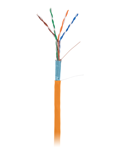 F/UTP 4pair, Cat5e, In, LSZH (EC-UF004-5E-LSZH-OR). Кабель «витая пара» (LAN) для структурированных систем связи. NETLAN в Нижневартовске