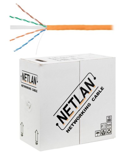 U/UTP 4pair, Cat6, Solid, In, LSZH (EC-UU004-6-LSZH-OR). Кабель «витая пара» (LAN) для структурированных систем связи. NETLAN в Нижневартовске