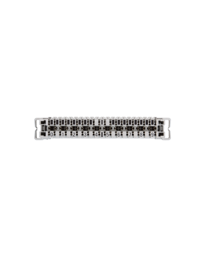 NMC-PL10-CU-10 (10 шт). Плинт неразмыкаемый, (0...9), крепление под кронштейн и круглые направляющие. NIKOMAX в Нижневартовске
