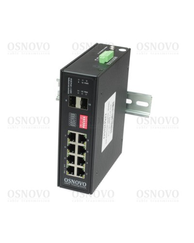 SW-80802/I(Port 90W, 300W). Коммутатор с PoE. OSNOVO в Нижневартовске