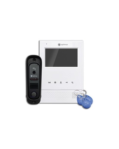 Leader 2.0 IK-4.0 (w+b). Комплект видеодомофона. Optimus в Нижневартовске