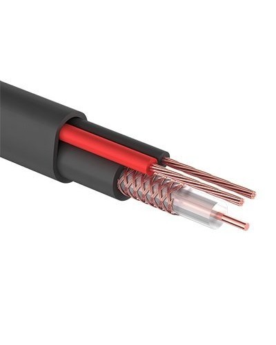 КВК-П-2+2x0,75 мм² (Cu/CCA) черный PROconnect (01-4109). Кабель комбинированный для систем видеонаблюдения. PROCONNECT в Нижневартовске