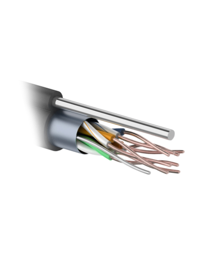 F/UTP 4PR 24AWG CAT5e 305м OUTDOOR+ТРОС*1. PROCONNECT (01-0155). Кабель «витая пара» (LAN) для структурированных систем связи. PROCONNECT в Нижневартовске