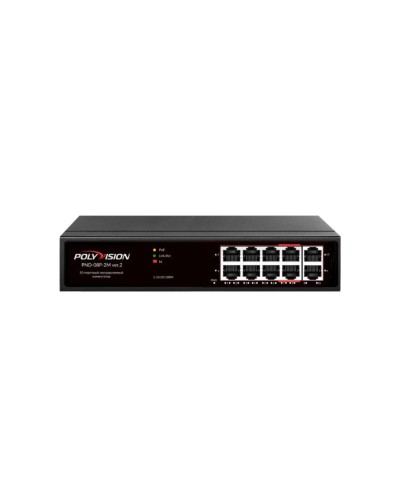 PND-08P-2M v.2. Коммутатор 10-портовый с функцией PoE. Polyvision в Нижневартовске