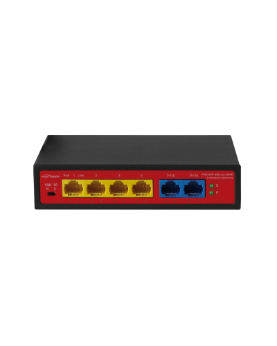 PND-04P-2M Lite (48W). Коммутатор неуправляемый 6-портовый с функцией PoE. Polyvision в Нижневартовске