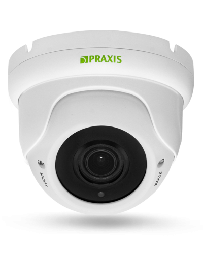PP-7141IP 2.8-12 AUDIO. Видеокамера IP купольная. Praxis в Нижневартовске