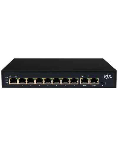 RVi-1NS08F-2T (1G). Коммутатор с питанием по PoE. RVi в Нижневартовске