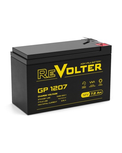 Revolter GP 1207. Аккумулятор автомобильный герметичный свинцово-кислотный. Revolter в Нижневартовске