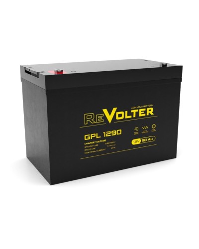 Revolter GPL 1290. Аккумулятор автомобильный герметичный свинцово-кислотный. Revolter в Нижневартовске