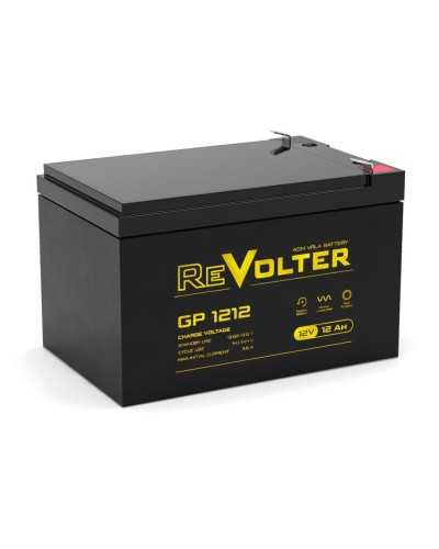 Revolter GP 1212. Аккумулятор автомобильный герметичный свинцово-кислотный. Revolter в Нижневартовске