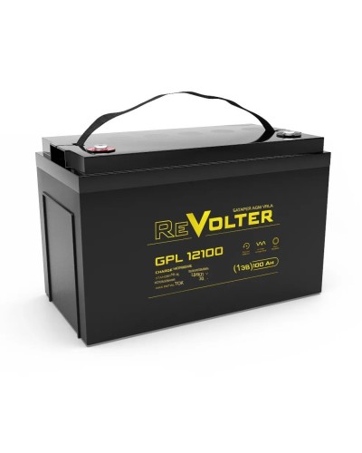 Revolter GPL 12100. Аккумулятор автомобильный герметичный свинцово-кислотный. Revolter в Нижневартовске