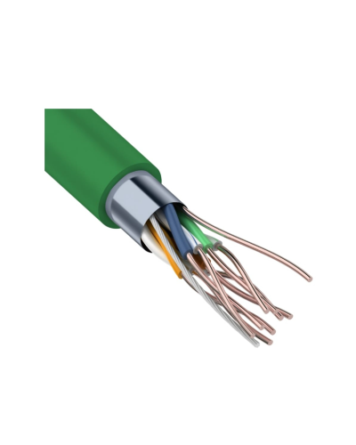F/UTP, CAT 5e, нг(А)-LSLTx, 4х2х0,52мм, 24AWG, INDOOR, SOLID, зеленый, 305м REXANT (01-0161). Кабель «витая пара» (LAN) для структурированных систем связи. Rexant в Нижневартовске