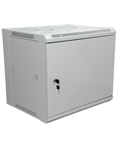 Шкаф телекоммуникационный 19 настенный 6U 600×450×370 мм (ШxГxВ) - передняя дверь металл, боковые стенки съемные (разобранный), RAL 7035 (04-2210). Шкаф телекоммуникационный 19 настенный 6U. Rexant в Нижневартовске