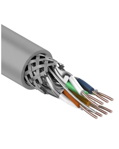 S/FTP, CAT 7, PVC, 4PR, 23AWG, INDOOR, SOLID, серый, 305 м, REXANT (01-0542). Кабель «витая пара» (LAN) для структурированных систем связи. Rexant в Нижневартовске